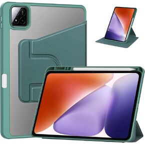Case for Xiaomi pad 7/Xiaomi Pad 7 Pro[New 2024] 11.2 inch,NOUKAJU 360°Rotation Tablet Cover,Cover with Pencil Holder and Stand for Xiaomi Pad 7 and Pad 7 Pro(Green)