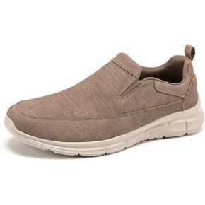 Frank Mully Men's Slip On Walking Shoes Lightweight Casual Knit Loafer Sneakers Comfortable Mesh Work Shoes Athletic Walking Shoes for Men Breathable