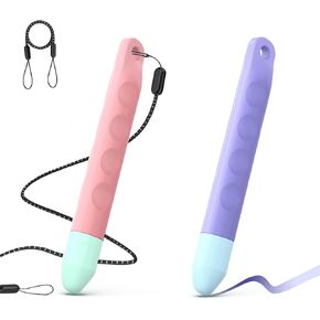 Kid Stylus Pen for Touchscreen Kid-Friendly Stylus Pen 2 Pack Tablet Pen with Tethers Compatible with iPad, iPhone, Kindle and All Touch Screen Devices