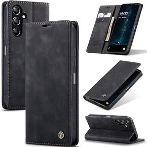 for Samsung Galaxy A16 5G, Flip Fold Leather Wallet Case with Credit Card Slot and Kickstand Magnetic Closure Protective Cover for Samsung Galaxy A16 5G (Coffee)