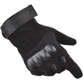 HYCOPROT Full Finger Gloves, Knuckle Protective Breathable Lightweight Outdoor Gloves for Shooting, Hunting, Motorcycling, Climbing