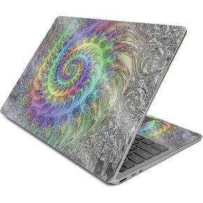 MightySkins Glossy Glitter Skin Compatible with Surface Laptop Go (2020) - Tripping | Protective, Durable High-Gloss Glitter Finish | Easy to Apply, Remove, and Change Styles | Made in The USA