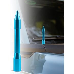 Short Antenna for Bronco, 6" Aluminum Antenna Car Radio Replacement Antenna Car Wash Safe, for Ford Bronco 2021 2022 2023, Blue …