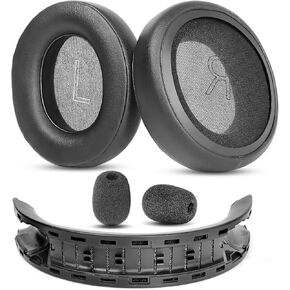 Earpads and Headband Replacement Compatible with Microsoft Xbox Stereo Headset 20th,Xbox Wireless Earpads Ear Pads with Softer Protein Leather/Memory Foam
