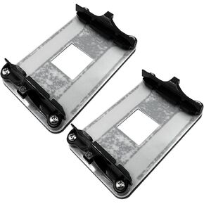 2Pcs AM4 Backplane with AM4 Bracket, CPU Radiator Base Holder Mounting Backplane for AM4 Socket for Desktop, AM4 Backplane Back CPU Heatsink Bracket Motherboard CPU Fan Cooling Mounting Sheet Plate