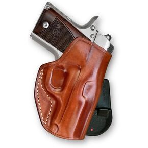 Premium Leather Paddle Holster Open Top Fits, Kimber Micro 9mm 3.15" Barrel, Right Hand Draw, Brown Color #1528#