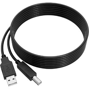 6.6ft USB 2.0 Cable Cord for PANiNi My Vision X Check Scanner, Visioneer Patriot 9650 P96501D-WU Sheetfed Scanner PC Data, Visioneer FU62AD OneTouch 7600 Flatbed Scanner Notebook Power Cord
