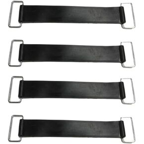 4Pcs Motorcycle Battery Rubber Band Strap, Fixed Holder Elastic Bandage Belt, Stretchable Battery Rubber Band Bandage Parts