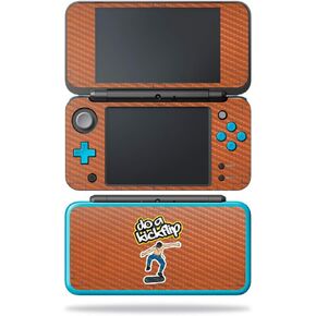 MightySkins Carbon Fiber Skin for Nintendo New 2DS XL - Kickflip | Protective, Durable Textured Carbon Fiber Finish | Easy to Apply, Remove, and Change Styles | Made in The USA