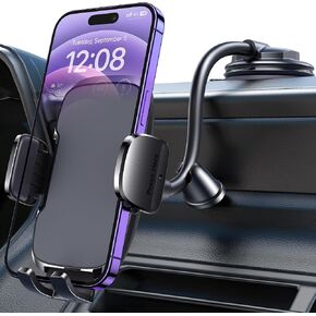 Car Phone Holder [6.2in Flexible Long Arm] Cell Phone Car Mount for iPhone Dashboard Windshield Accessories Automotive Phone Holder for Car Universal Cradles for iPhone Android Smartphone