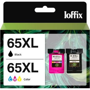 65XL Remanufactured Ink Cartridges Combo Pack Compatible with HP 65 XL Ink Cartridges Compatible with HP DeskJet 3755 3700 Series Printers (B CMY, 2 Packs)