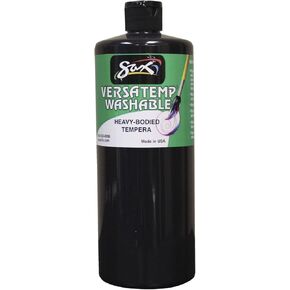 Sax Washable Versatemp Heavy Bodied Tempera Paint, Black, 1 Quart in Kuwait