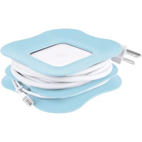 Quirky PowerCurl 45w Clip-On Cord Wrap for Apple MagSafe Power Adapter - for MacBook Air Gray