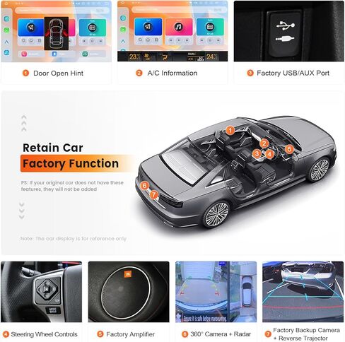 وحدة رأس Dasaita 8GB+256GB لـ 2010-2019 Toyota 4Runner 10.25 بوصة 2K شاشة لمس ستيريو للسيارة، ملاحة GPS، Apple CarPlay Android Auto، شبكة 4G مدمجة، Android 12، Qualcomm 8 Core in Kuwait