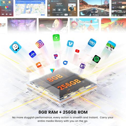 وحدة رأس Dasaita 8GB+256GB لـ 2010-2019 Toyota 4Runner 10.25 بوصة 2K شاشة لمس ستيريو للسيارة، ملاحة GPS، Apple CarPlay Android Auto، شبكة 4G مدمجة، Android 12، Qualcomm 8 Core in Kuwait