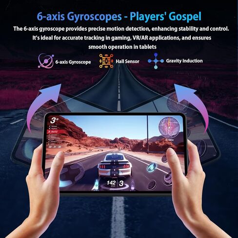 Headwolf Android 14 Tablet 12 Inch, HPad6 Pro Helio G99 Octa Core Large Android Tablet, 24GB RAM + 256GB ROM 2K Display Gaming Tablet, 8800mAh, Widevine L1, 16MP+8MP, Quad Speaker, 2.4/5G WiFi in Saudi Arabia