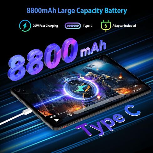 Headwolf Android 14 Tablet 12 Inch, HPad6 Pro Helio G99 Octa Core Large Android Tablet, 24GB RAM + 256GB ROM 2K Display Gaming Tablet, 8800mAh, Widevine L1, 16MP+8MP, Quad Speaker, 2.4/5G WiFi in Saudi Arabia