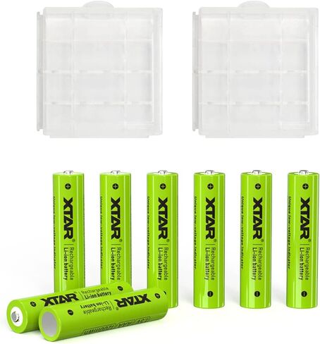 AAA Batteries,Rechargeable AAA Battery 8Pack XTAR 1.5V AAA Lithium Battery with Low Voltage Indicator in Kuwait