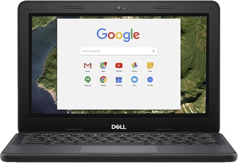 Dell Chromebook 5190 Intel Celeron N3450 X4 1.1 جيجا هرتز 4 جيجا بايت 32 جيجا بايت 11.6 بوصة، أسود (متجدد) in Saudi Arabia