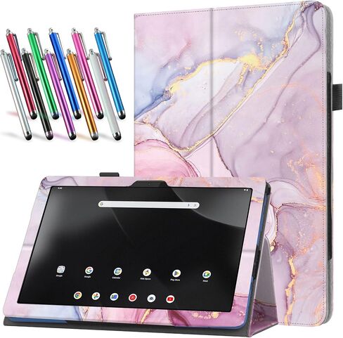 Case for onn. 11" Tablet Pro (2024 Model) - Slim Lightweight Folio PU Leather Folding Stand Cover Case + 1 Random Color Stylus (Purple) in Kuwait