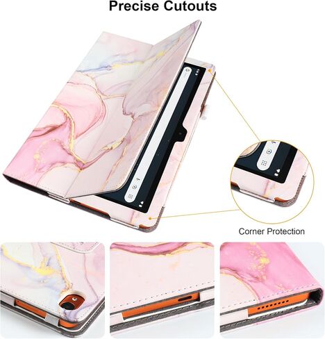 Case for onn. 11" Tablet Pro (2024 Model) - Slim Lightweight Folio PU Leather Folding Stand Cover Case + 1 Random Color Stylus (Purple) in Kuwait