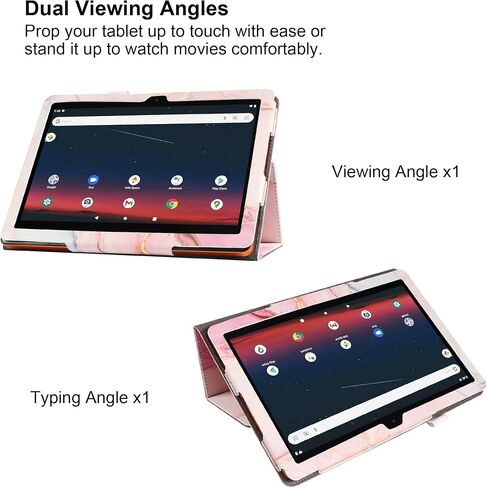 Case for onn. 11" Tablet Pro (2024 Model) - Slim Lightweight Folio PU Leather Folding Stand Cover Case + 1 Random Color Stylus (Purple) in Kuwait