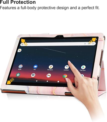 Case for onn. 11" Tablet Pro (2024 Model) - Slim Lightweight Folio PU Leather Folding Stand Cover Case + 1 Random Color Stylus (Purple) in Kuwait
