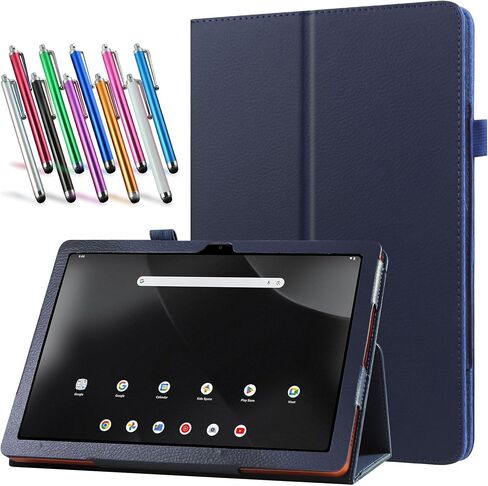 Case for onn. 11" Tablet Pro (2024 Model) - Slim Lightweight Folio PU Leather Folding Stand Cover Case + 1 Random Color Stylus (Purple) in Kuwait