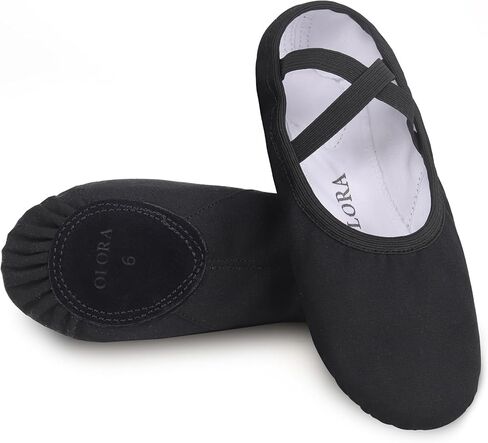 أحذية الباليه النسائية من OLORA شباشب الرقص القماشية وأحذية ممارسة اليوجا للأطفال/الفتيات/البالغين in Kuwait