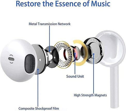 [عبوتان] سماعات رأس USB C لهاتف iPhone 15، سماعات أذن سلكية من النوع C مع ميكروفون وجهاز تحكم عن بعد لإلغاء الضوضاء لهاتف iPhone 15 Plus/15 Pro، وGalaxy S23/S22/S21، وUltra Note 10/20، وPixel 7، وOnePlus، وAndroid in Saudi Arabia