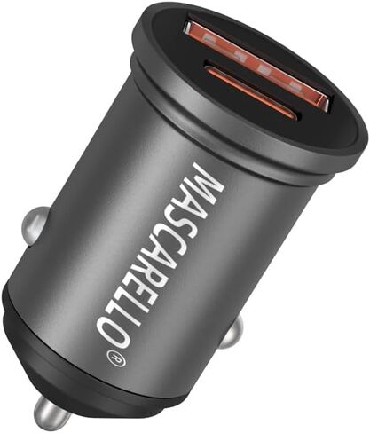 The Fastest USB Cigarette Lighter Adapter and The Smallest Metal Car Charger，Mini car Lighter Adapter USB .Compatible with iPhone 15 Pro Max Plus/14/13/12/11/X iPad Air/Mini 3 in Saudi Arabia