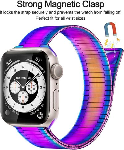 BPAZVUH متوافق مع سوار ساعة Apple 38 مم 40 مم 41 مم 42 مم 44 مم 45 مم 49 مم، أحزمة معدنية مغناطيسية للأعمال والرياضة قابلة للتعديل بشكل لا نهائي لسلسلة iWatch Series Ultra SE 8 7 6 5 4 3 2 1 in Saudi Arabia