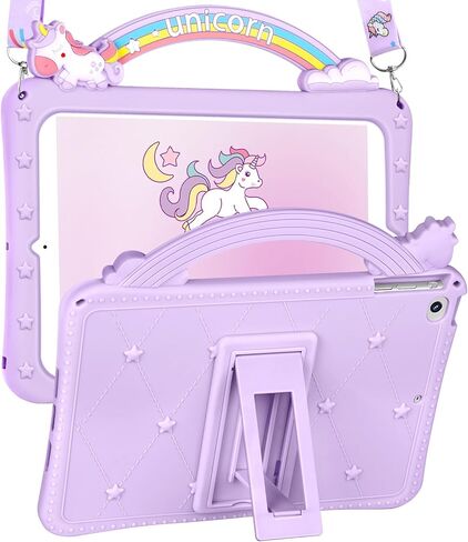 حافظة لجهاز iPad Mini 1/2/3 مقاس 7.9 بوصة للفتيات اللطيفات الكرتونية Kawaii تصميم ثلاثي الأبعاد جميل مع حامل وحزام فريد من نوعه للنساء المراهقات من السيليكون Funda لجهاز Apple iPad Mini 3rd/2nd/1st Gen 7.9" in Kuwait