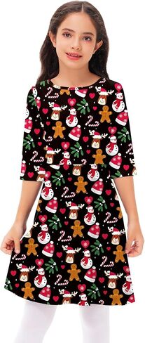 Remimi Girls Summer Sleeveless Dress Tropical Holiday Skater Twirly Dresses 3-14 Years in Saudi Arabia