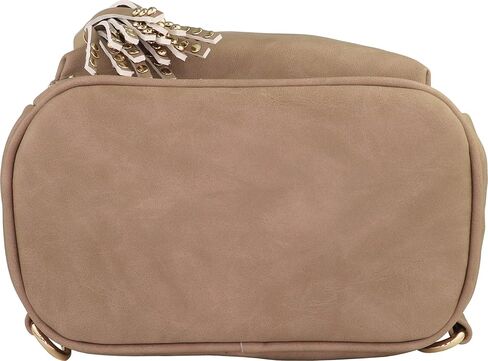B BRENTANO Vegan Studded Mini Daypack with Tassel Accents (Navy) in Saudi Arabia