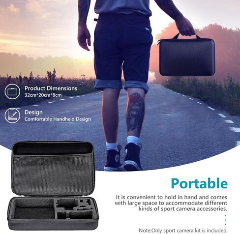 NEEWER 65 in 1 Action Camera Accessory Kit with Ball Head Suction Cup & Backpack Clip & Bag, Compatible with GoPro Hero 12 11 10 9 8 7 Max Fusion Insta360 X3 X2 DJI Osmo Action 4 3 2 AKASO in Kuwait