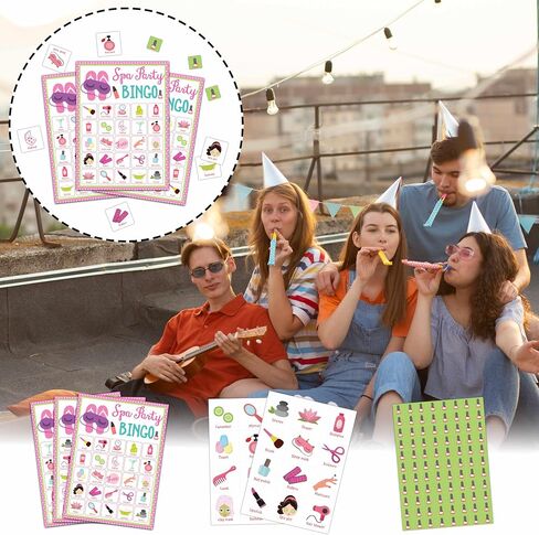 Baby Shower Bingo Games, Baby Bingo for Baby Shower, Blush Pink Balloon Baby Bingo Game, Gender Reveal Games, Baby Shower Decorations Favors, 24 Players Bingo Games Cards (C06) in Saudi Arabia