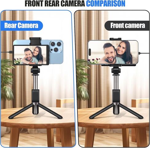 شاشة مراقبة سيلفي لمدونة فيديو للهاتف مقاس 5 بوصات من APEKX، شاشة مدونة فيديو محسنة للهاتف للبث المباشر، شاشة سيلفي مدمجة متوافقة مع iPhone Android لإنشاء محتوى Vlogging وTikTok (أسود) in Kuwait