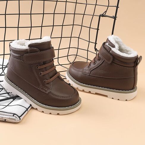 HOMEHOT Boys Fashion Boots أحذية رياضية عالية الجودة من الجلد الصناعي (طفل صغير/أطفال صغار) in Kuwait
