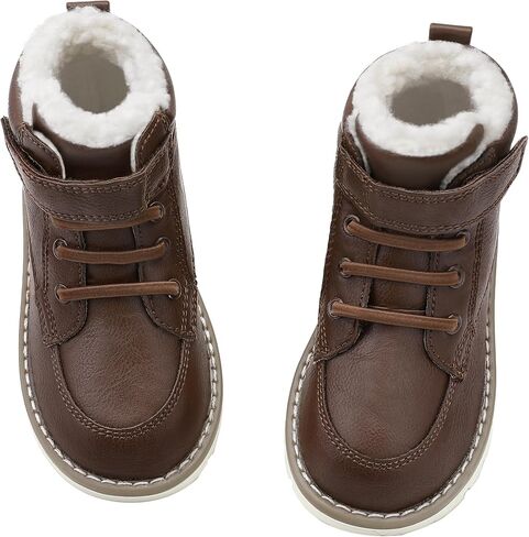 HOMEHOT Boys Fashion Boots أحذية رياضية عالية الجودة من الجلد الصناعي (طفل صغير/أطفال صغار) in Kuwait