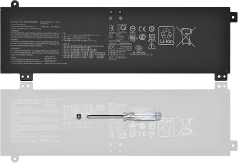 بطارية C41N2010 لـ ASUS ROG Strix G15 G513IC G513IH G513QC G513QE G17 G713QE G513IC-HN055T G513QC-HF002T G713QE-HX008T G713QE-HX009T Series 0B200-03890000 4ICP4/63/103 15.48 فولت / 56 وات في الساعة / 3620 مللي أمبير في الساعة in Kuwait