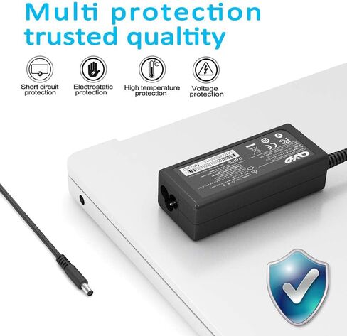 شاحن كمبيوتر محمول 19.5 فولت 2.31 أمبير 45 وات متوافق مع شاحن Dell 15 5000 5555 5558 5559 3552 3000 3551 3552 P47F، XPS 13 9350 9333 Ultrabook، HK45NM140 LA45NM140 HA45NM140 مزود الطاقة الحبل in Kuwait