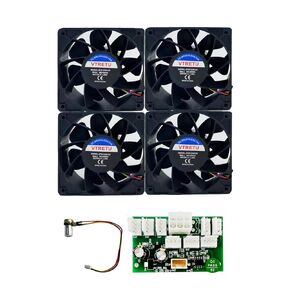 Cooling Fan,Advanced Silent Fan for Computers and Servers 5000 RPM,110V~240V,4 pin,DC(120 * 120 * 25mm) 4 Packs