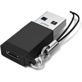 Tianle USB 3.1 to USB C Adapter, USB C Female to USB A 3.1 Gen 2 Male Converter Support Double Sided 10Gbps Charging & Data Transfer Compatible with iPhone, iPad,Galaxy, Black