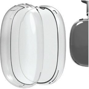 Geekria Silicone Skin Cover for AirPods Max Headphones, Scratch Protection Case/Earpieces Cover/Headset Speakers Skin Protector (Silver)