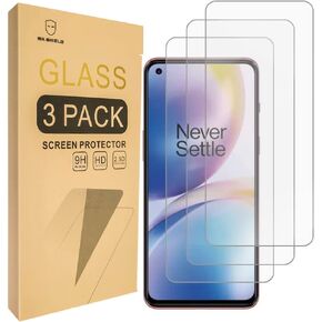 Mr.Shield [3-Pack] Designed For OnePlus Nord 2 5G [Tempered Glass] [Japan Glass with 9H Hardness] Screen Protector with Lifetime Replacement