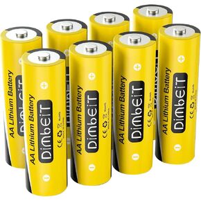 4 Pack Lithium AA Batteries, 3000mAh 1.5v Lithium Double A Battery, Longer Lasting Lithium Iron AA Size Batteries for High-Tech Devices【Non-Rechargeable Batteries】