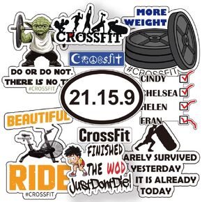 Fitness Quote Sticker | Gym Phrase Decal | Workout and Exercise Weightlifting Stickers for Laptops, Cars, Phones, Water Bottles, Bikes, Bumpers