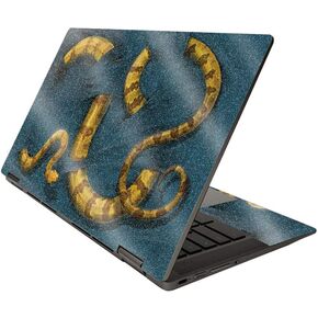MightySkins Glossy Glitter Skin for HP Chromebook x360 14" (2020) - Boa Constrictor | Protective, Durable High-Gloss Glitter Finish | Easy to Apply, Remove, and Change Styles | Made in The USA