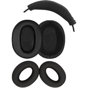 Headphone Protective is Suitable for Sony WH-CH710N Headphone Replacement Ear Pads, Suitable for WH-CH710N Earmuffs, WH-CH710N Zipper Headband Protective, Earmuff Protective Cover (Black)